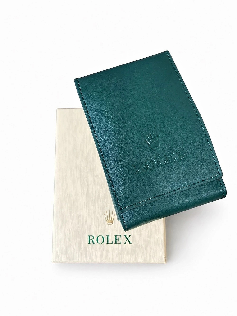 Rolex Single Watch Travel Pouch Green